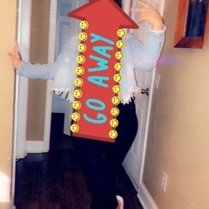 Light colored jean jacket HWY JEANS size large